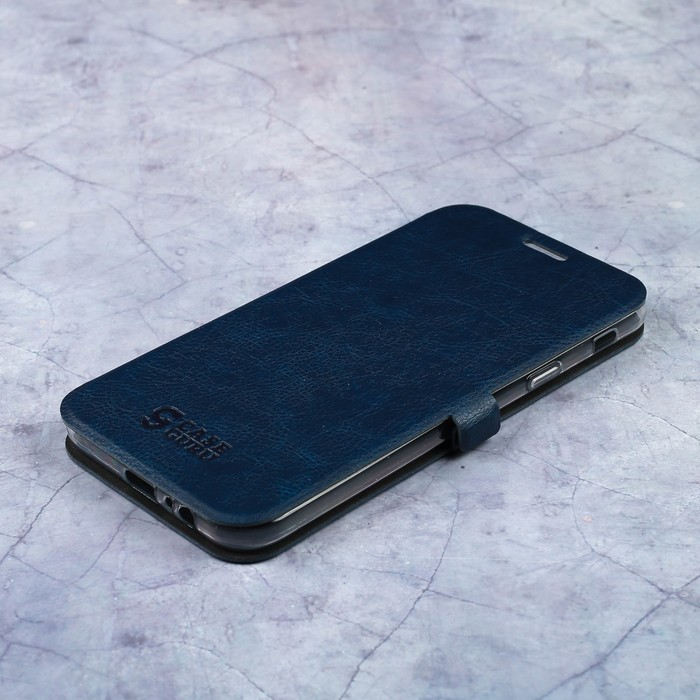 Чехол-книжка Caseguru Magnetic Case Samsung Galaxy A7 2017 Лазурно-синий