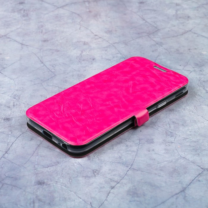 Чехол-книжка Caseguru Magnetic Case Samsung Galaxy J3 2017 Глянцево-розовый