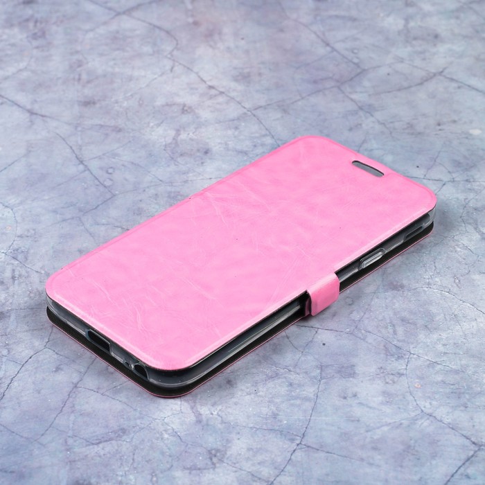 Чехол-книжка Caseguru Magnetic Case Samsung Galaxy J3 2017 Глянцево-светло розовый