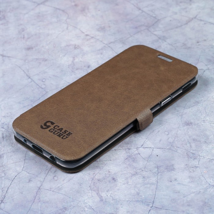Чехол-книжка Caseguru Magnetic Case Samsung Galaxy J5 2017 Светло-коричневый