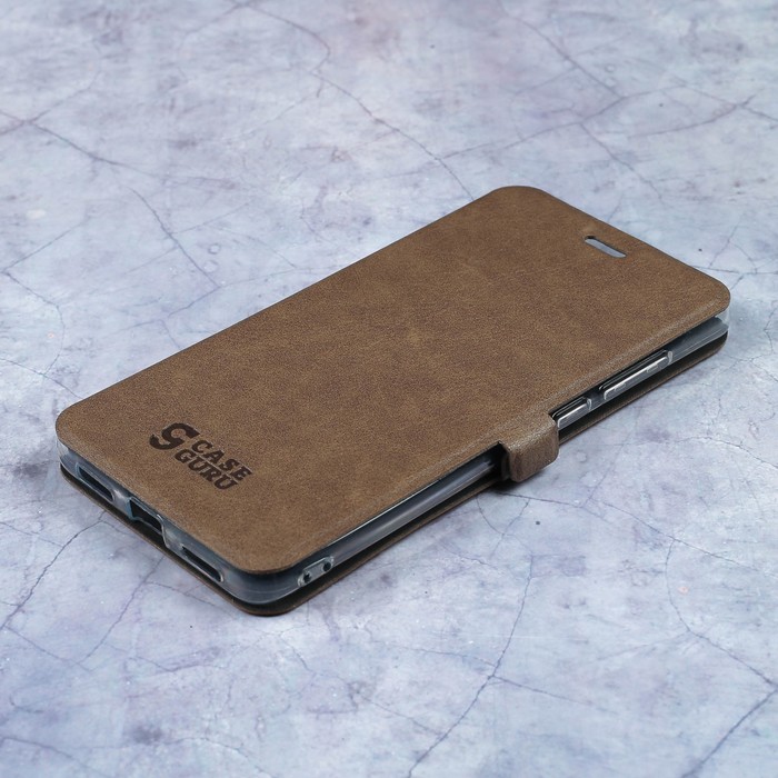 Чехол-книжка Caseguru Magnetic Case Xiaomi Redmi Note 4X Светло-коричневый
