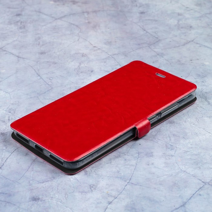 Чехол-книжка Caseguru Magnetic Case Xiaomi Redmi Note 5A Prime (32Gb,64Gb) Глянцево-красный   332553