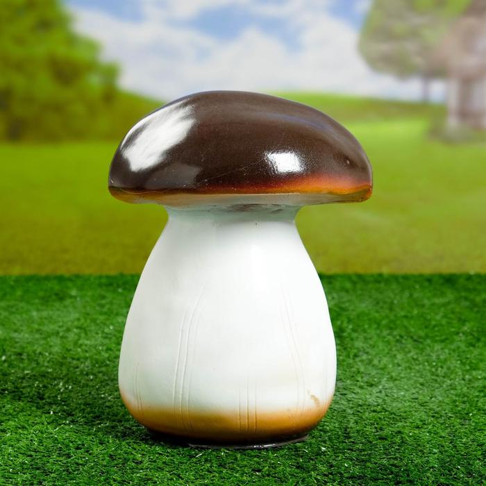 Садовая фигура Белый гриб средний 14х14х24см