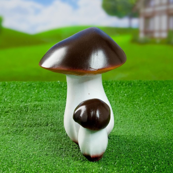 Садовая фигура "Пара грибов боровиков" средняя