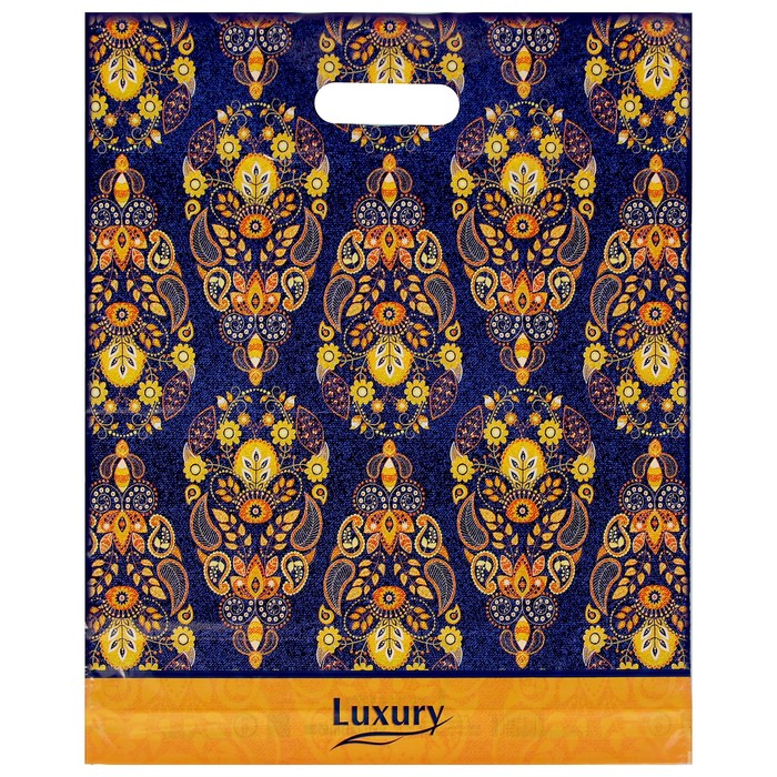 Пакет "Роскошь", полиэтиленовый с вырубной ручкой, 40 х 47 см, 45 мкм