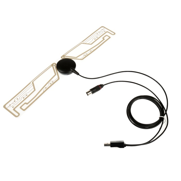 Антенна"РЭМО" BAS-5322-USB СТРЕКОЗА, активная, комнатная, 33 дБ, DVB-T, DVB-T2