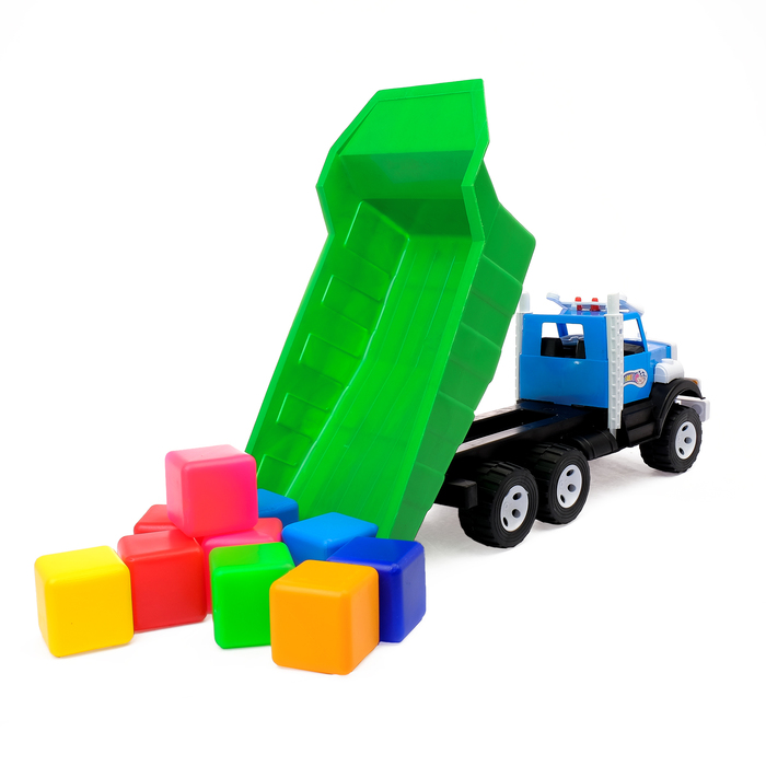 Самосвал "Фарго" + набор кубиклв малый , МИКС