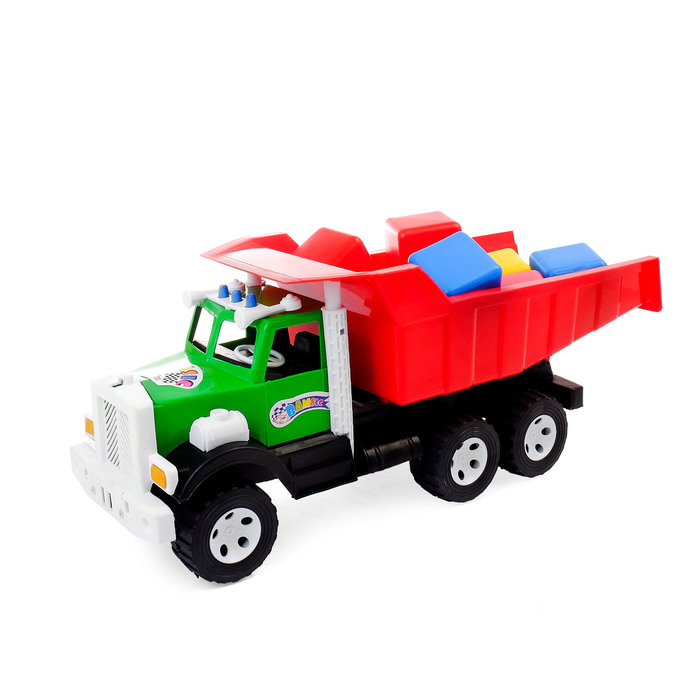 Самосвал "Фарго" + набор кубиклв малый , МИКС