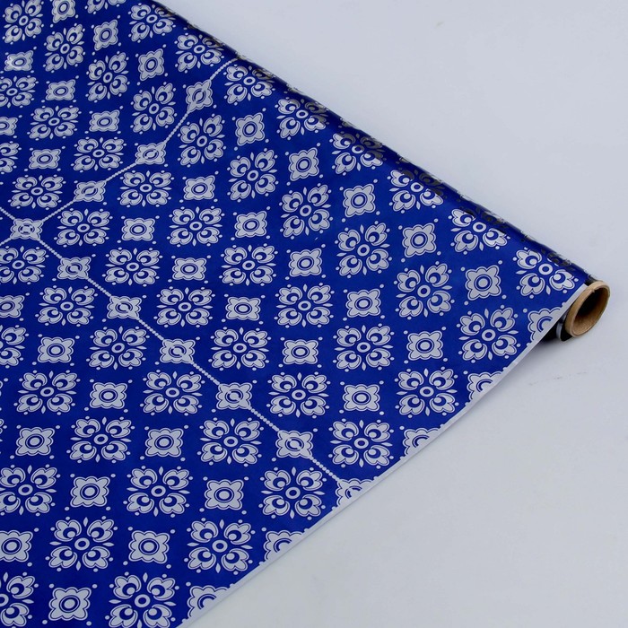 Пленка для цветов "Эстель", синяя,  0,7 х 2 м, 20 мкм