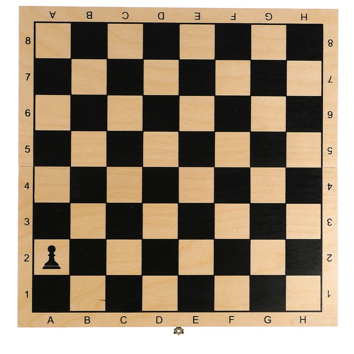 Настольная игра 2 в 1 "Айвенго": шахматы, шашки (доска дерево 40х40 см)