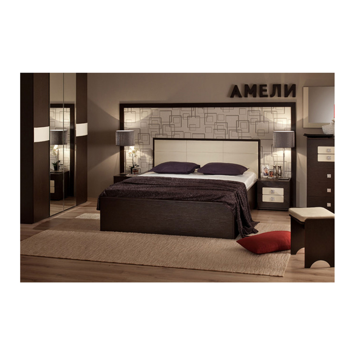 Кровать с подъёмным механизмом "Амели Люкс", 180х200 см, венге