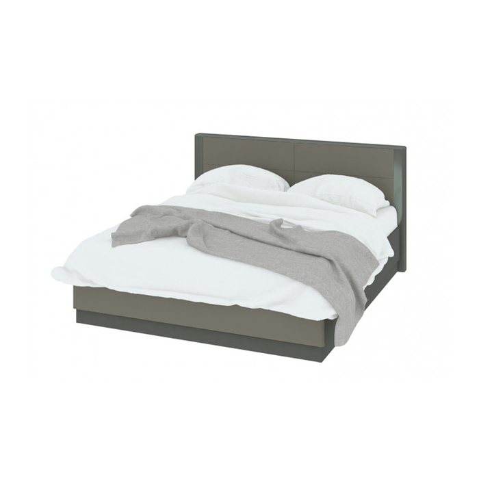 Кровать с ПМ "Наоми", с основанием, 180х200 см, коричневый