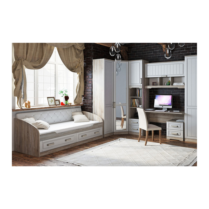 Детская кровать "Прованс", 80х200 см, цвет дуб сонома/крем