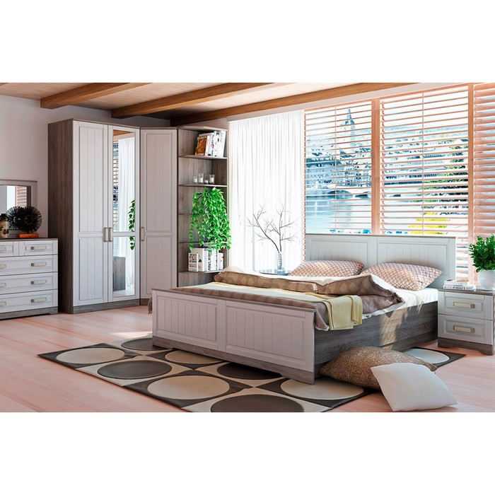 Кровать "Прованс" с подъемным механизмом, 160х200 см, дуб сонома