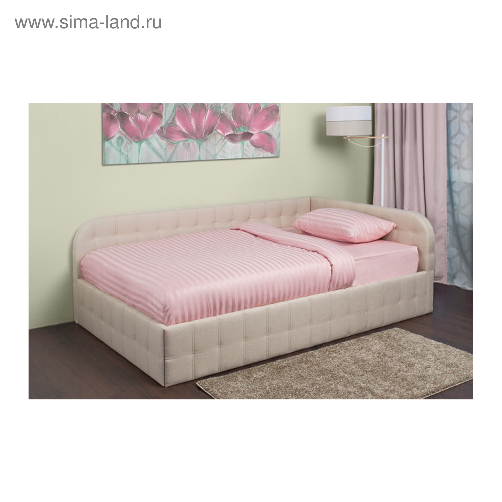 Кровать с подъемным механизмом Дрим левосторонняя 90х200 см