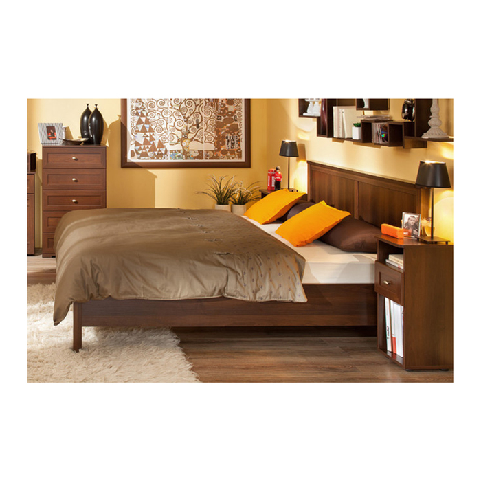 Кровать без ПМ "Sherlock", с основанием, 160х200 см, орех