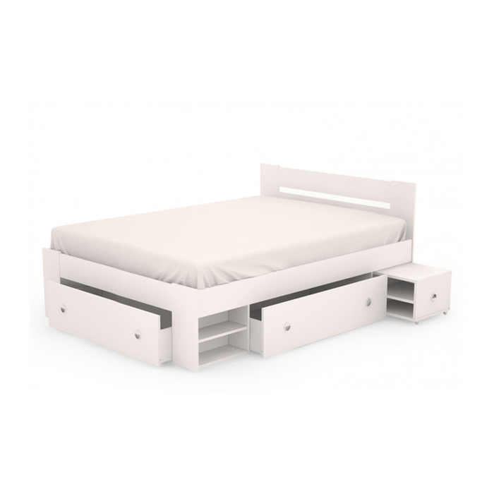 Кровать без подъёмного механизма "Стелла", 140х200 см, белый