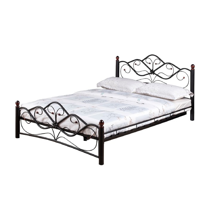 Кровать без подъёмного механизма "Венера", 140х200 см, чёрный