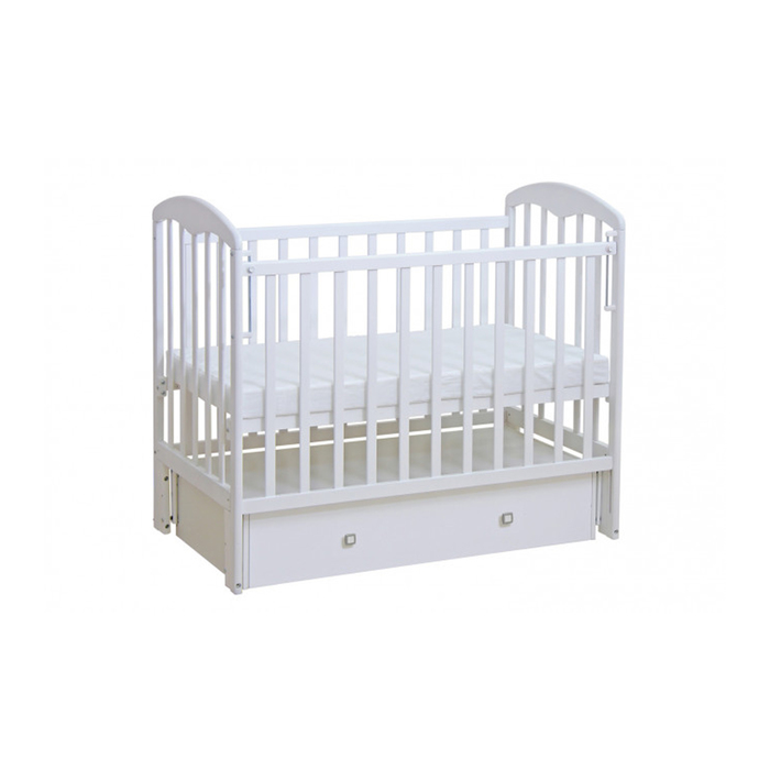 Детская кровать "Фея", с основанием, 60х120 см, белый