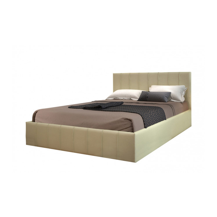 Кровать с ПМ "Веста", с основанием, 140х200 см, бежевый