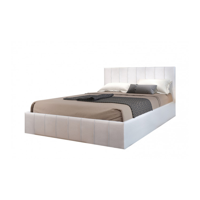 Кровать с ПМ "Веста", с основанием, 160х200 см, белый