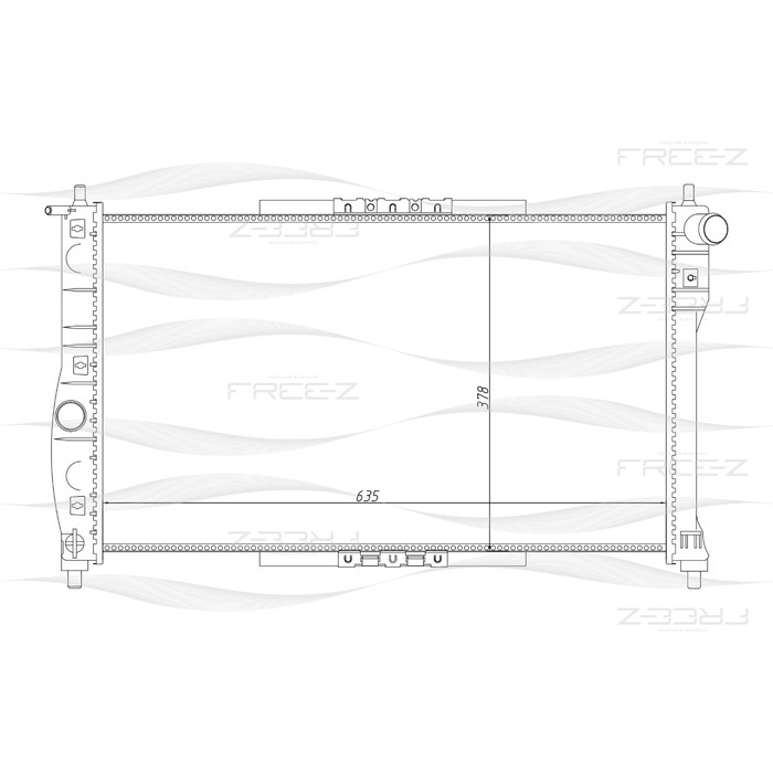 Радиатор охлаждения двигателя FREE-Z KK0138