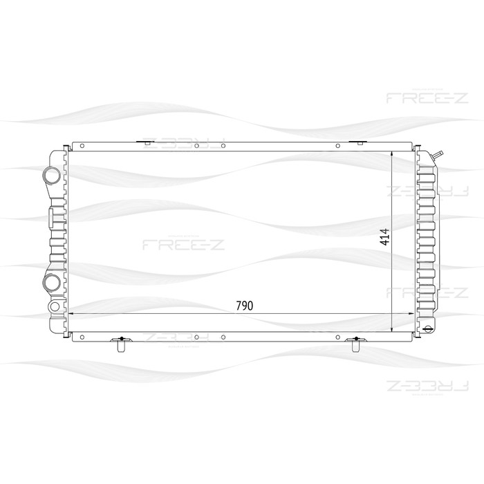 Радиатор охлаждения двигателя FREE-Z KK0127