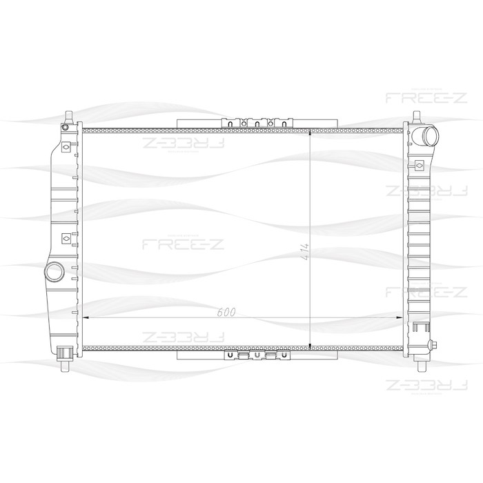 Радиатор охлаждения двигателя FREE-Z KK0134