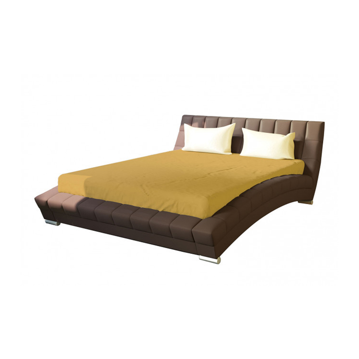 Кровать двойная "Флавия", с основанием, 160х200 см, коричневый