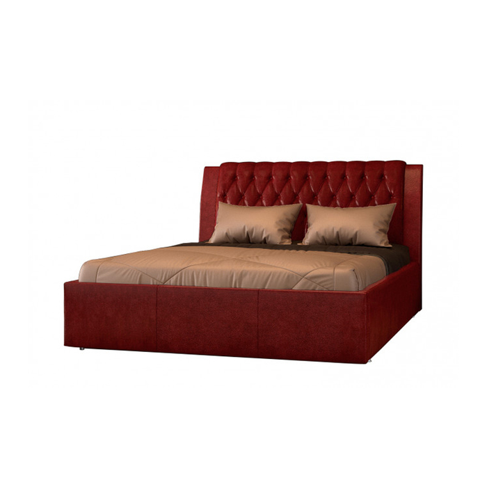 Кровать с подъёмным механизмом "Эдельвейс", 180х200 см, красный