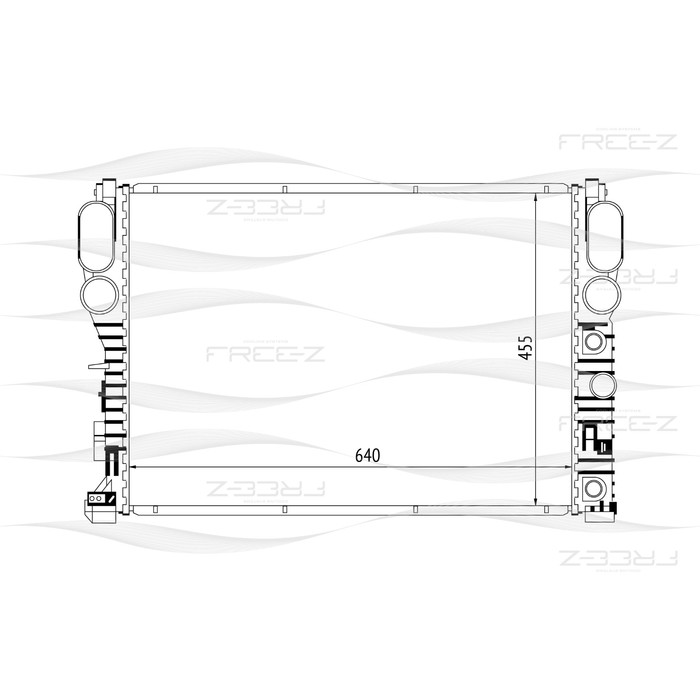 Радиатор охлаждения двигателя FREE-Z KK0155