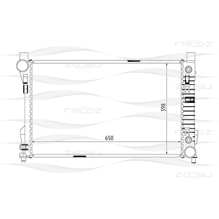 Радиатор охлаждения двигателя FREE-Z KK0154