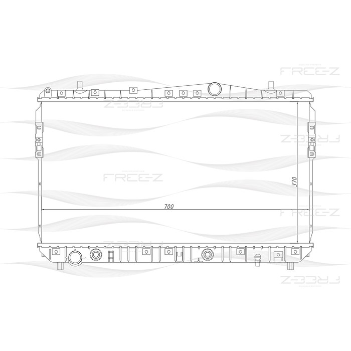 Радиатор охлаждения двигателя FREE-Z KK0130