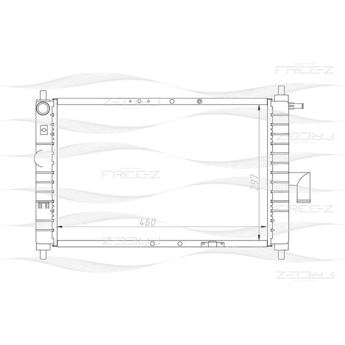 Радиатор охлаждения двигателя FREE-Z KK0135