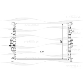 

Радиатор охлаждения двигателя FREE-Z KK0215