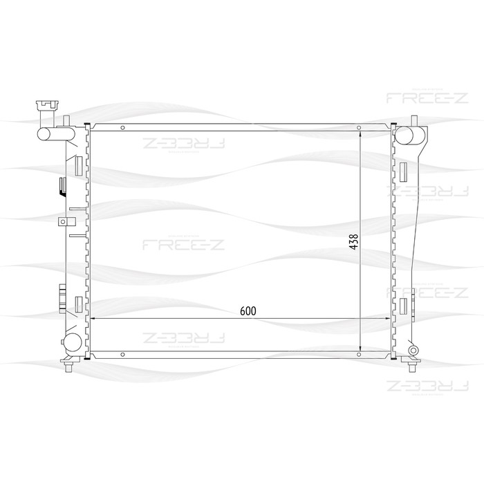 Радиатор охлаждения двигателя FREE-Z KK0220