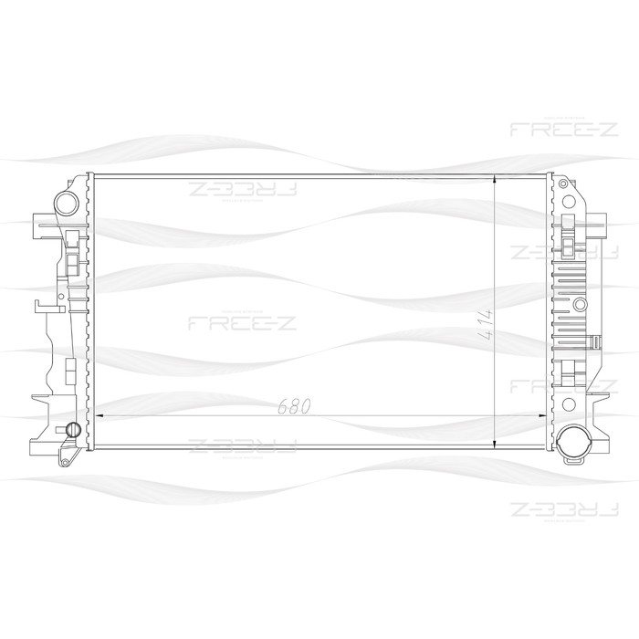 Радиатор охлаждения двигателя FREE-Z KK0232