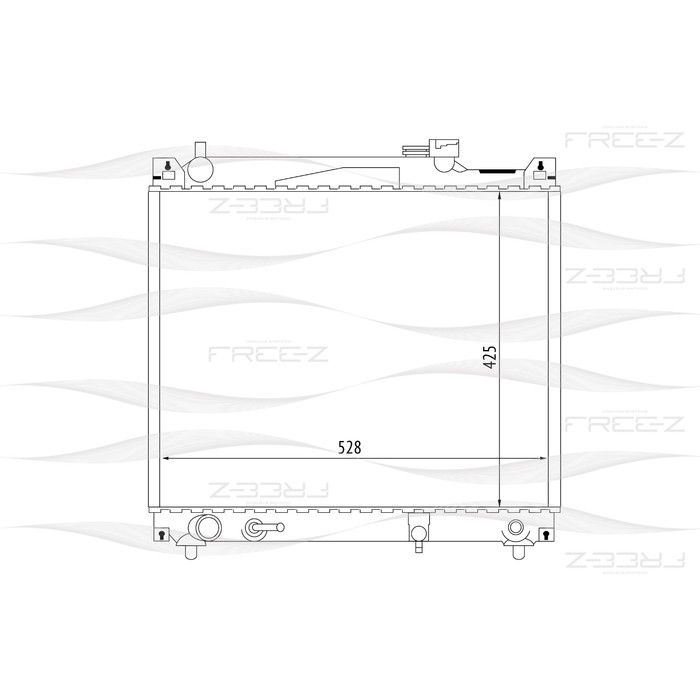 Радиатор охлаждения двигателя FREE-Z KK0190