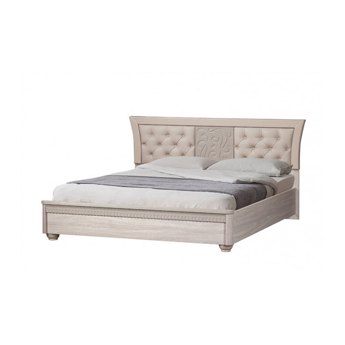 Кровать "Лючия" без подъёмного двойная, 160х200 см, цвет дуб оксфорд серый