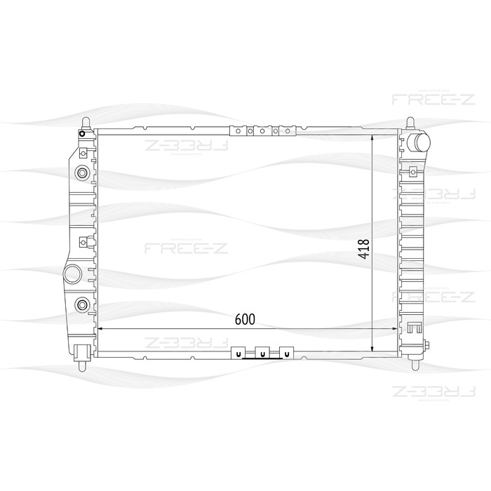 Радиатор охлаждения двигателя FREE-Z KK0132