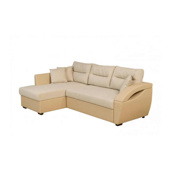 Угловой диван "Берлин", правый угол, ткань, бежевый