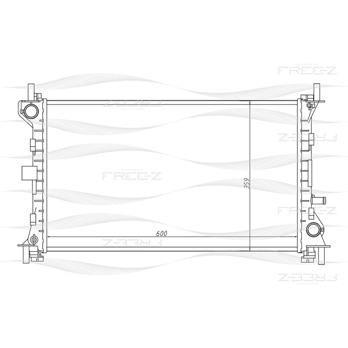 Радиатор охлаждения двигателя FREE-Z KK0149