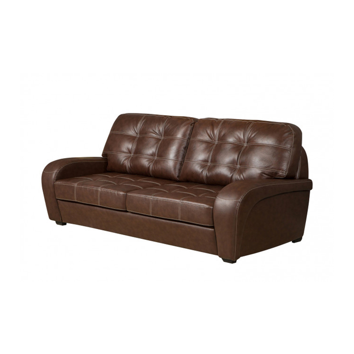 Диван "Монреаль", натуральная кожа, коричневый