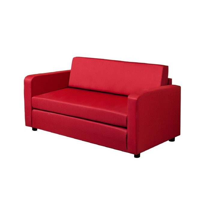 Диван «Куба», обивка ткань красная