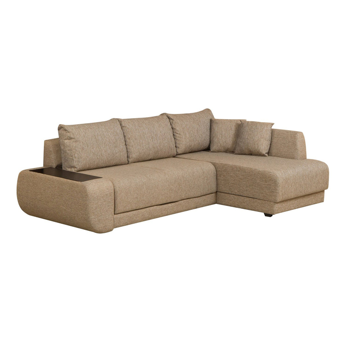Угловой диван "Консул", правый угол, ткань, бежевый