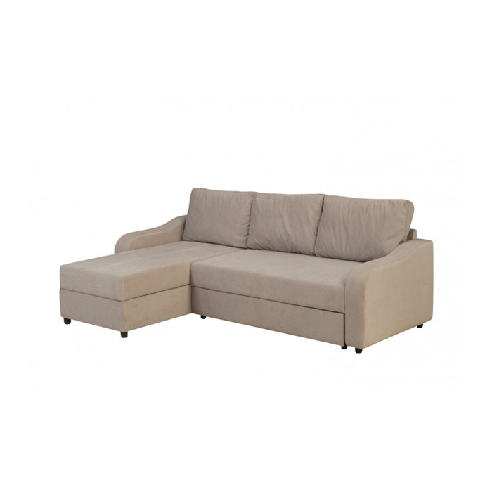 Угловой диван "Лагос", универсальный угол, ткань, серый