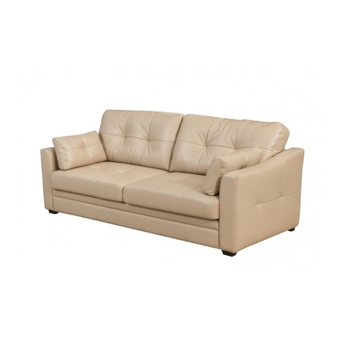 Диван "Мальта", натуральная кожа, бежевый