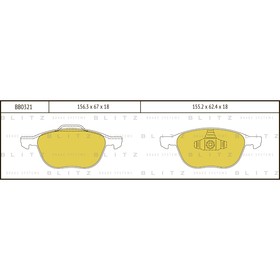 

Колодки тормозные BLITZ BB0321
