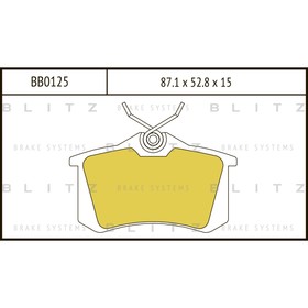 

Колодки тормозные BLITZ BB0125
