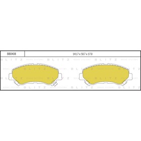 

Колодки тормозные BLITZ BB0408